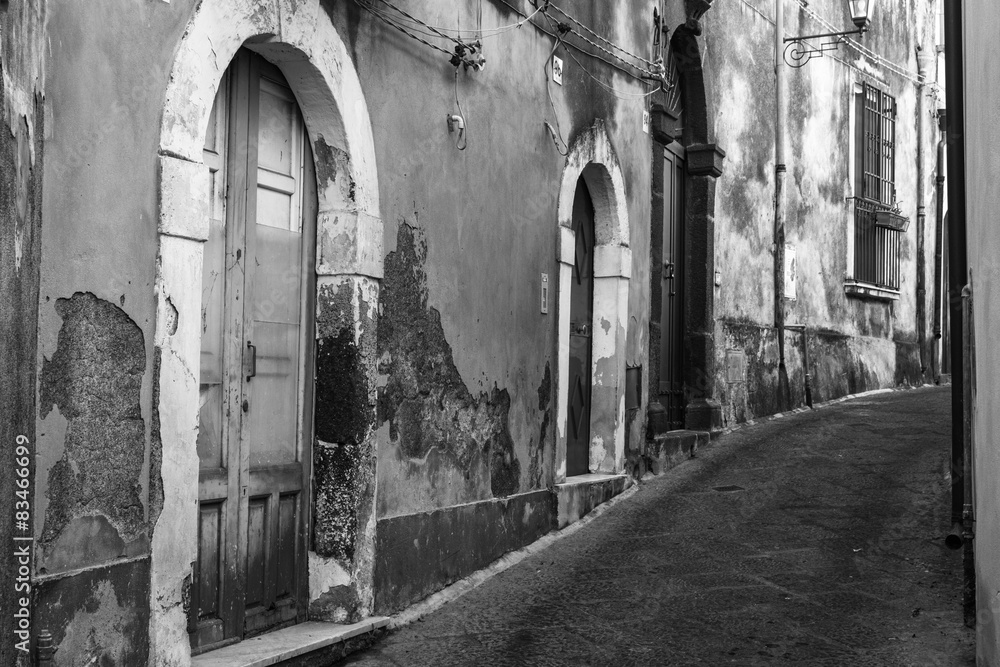 The old streets of acireale