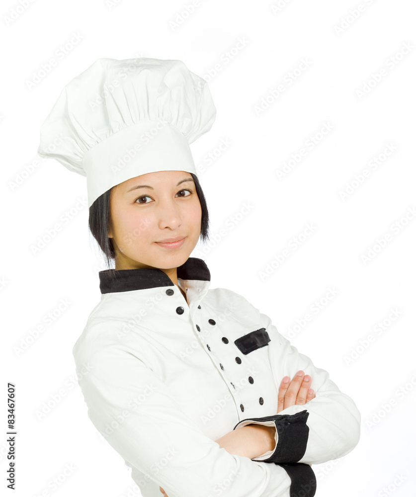 Model successful with arms crossed confident Model successful with arms crossed confident