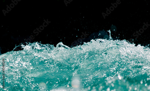 sea wave on a black background