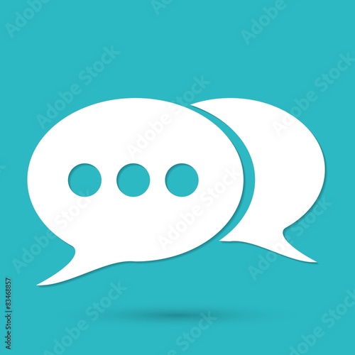 retro style bubble speech icon