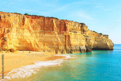 A view of a Praia de Benagil in Algarve region, Portugal, Europe