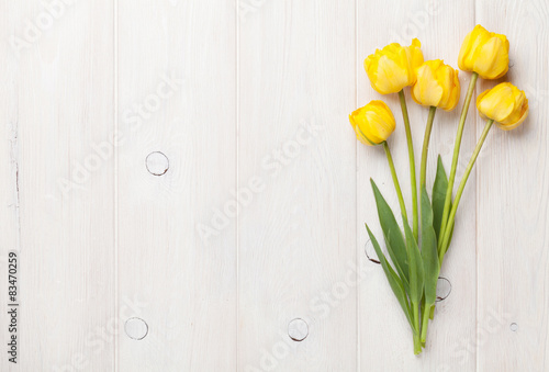 Yellow tulips #83470259