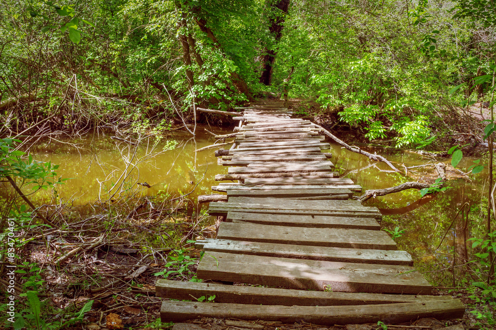 old wooden bridge