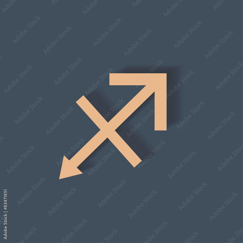 Obraz premium Sagittarius horoscope vector