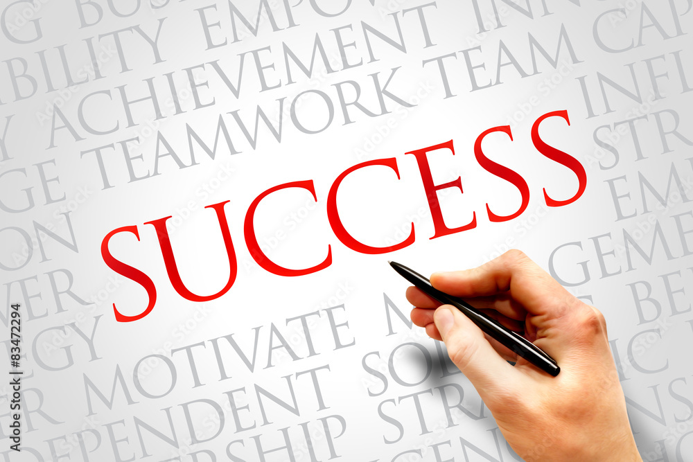Success word cloud, business concept Success word cloud, business concept