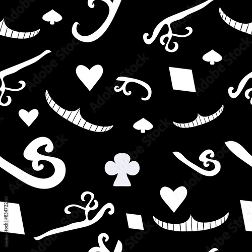 Cheshire Wmile and Suits from Alice's adventures in Wonderland W