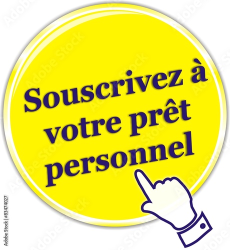 bouton souscrivez à votre prêt personnel
