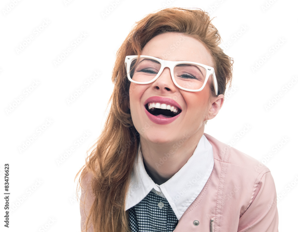 Portrait of a fashionable young girl Portrait of a fashionable young girl
