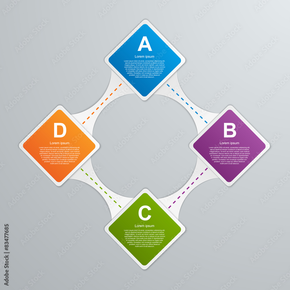 Abstract paper infographics template. Abstract paper infographics template.