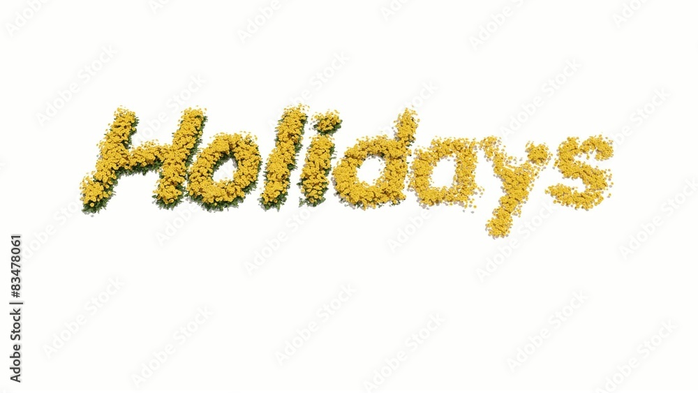letter of flowers appear on a white background letter of flowers appear on a white background