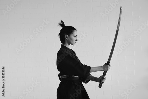 Japan woman samurai #83478056