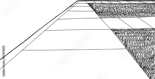 Outline Sidewalk and Lawn