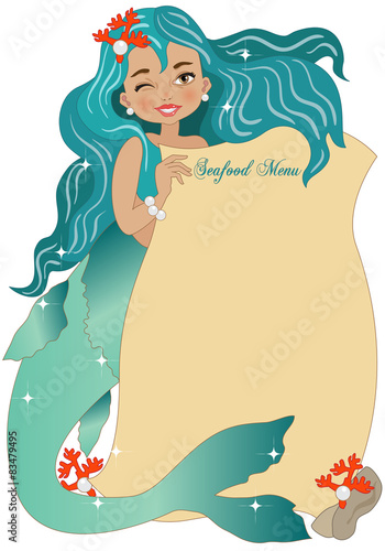 Mermaid with Seafood Menu 