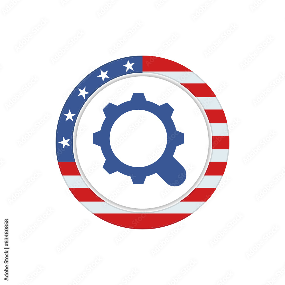 Fototapeta premium App Button - U.S