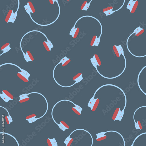 Headphones seamless background