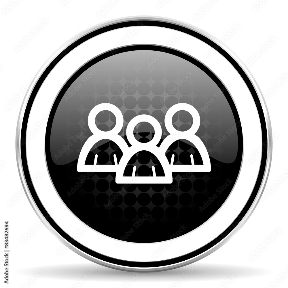 forum icon, black chrome button forum icon, black chrome button