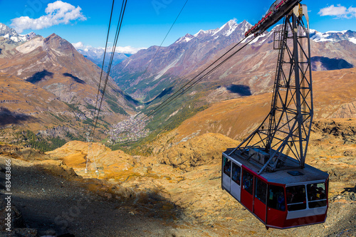 Cable car to Matterhorn in Zermatt
