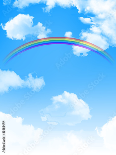 空　虹　背景