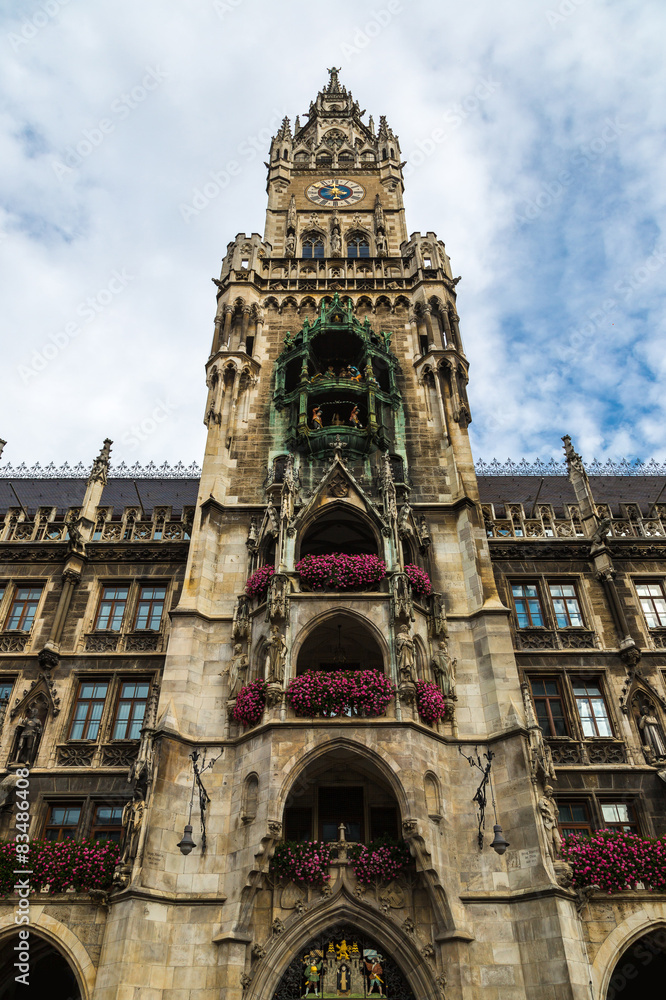 Fototapeta premium Marienplatz town hall in Munich