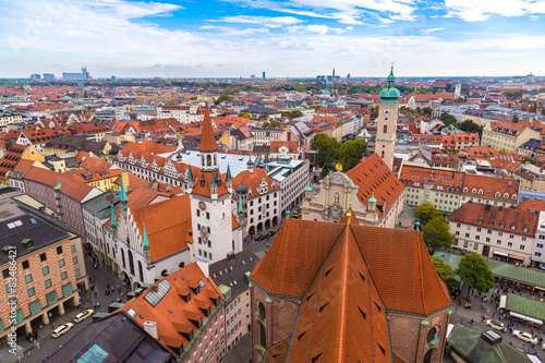 Aerial view of Munich