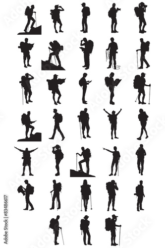 Backpacker Silhouettes