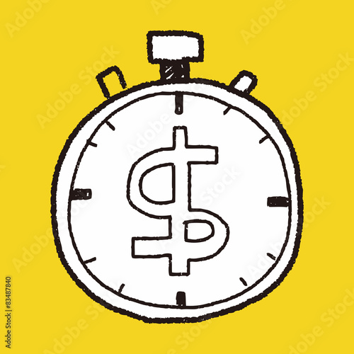time is money doodle