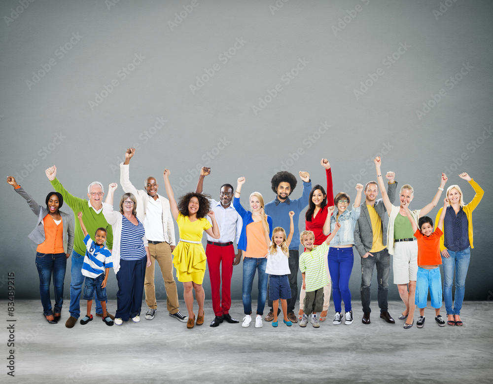 Obraz premium Diverse Diversity Ethnic Ethnicity Unity Variation Concept