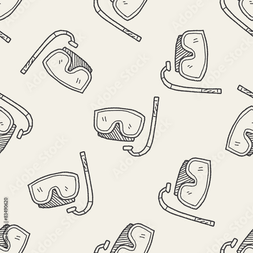 goggle doodle seamless pattern background