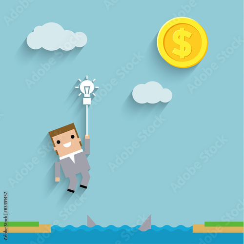 business like a game on blue