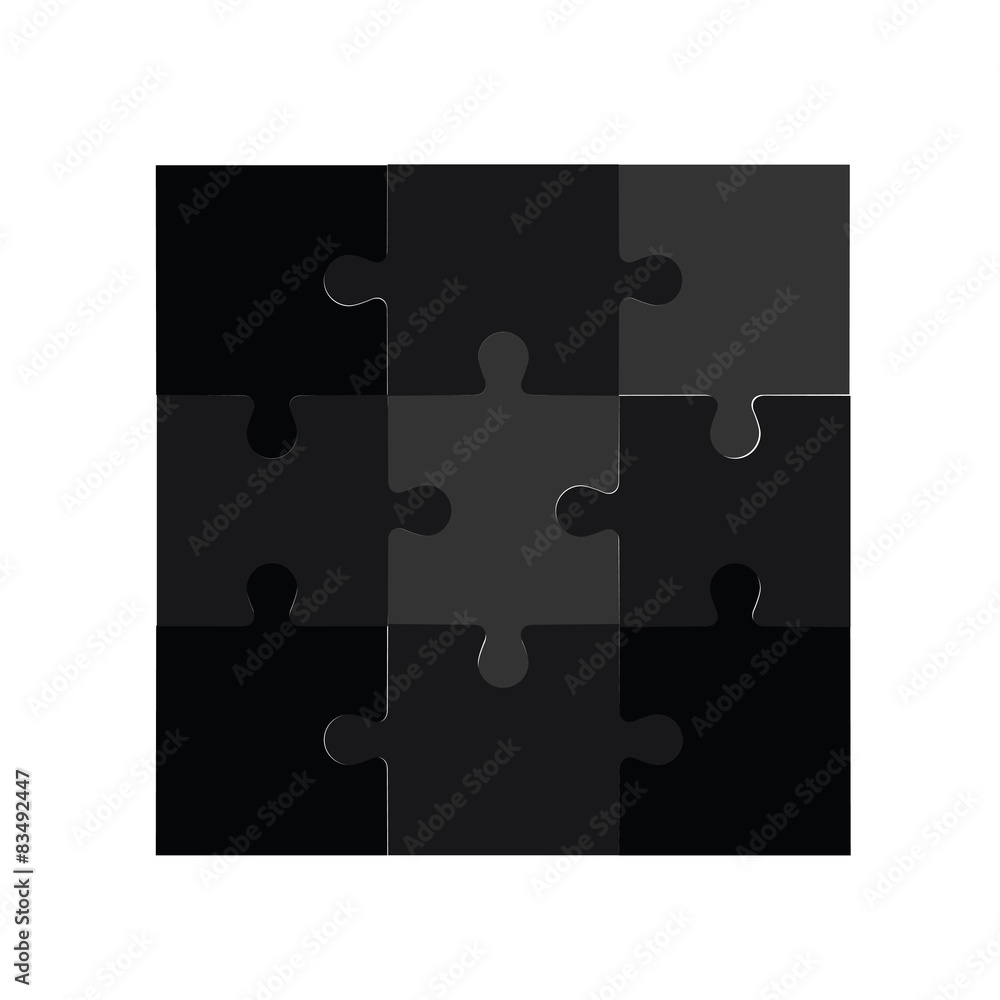 Fototapeta premium Template of abstract puzzle. 