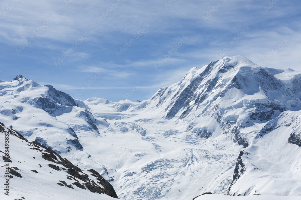 Snow mountain in Swiss