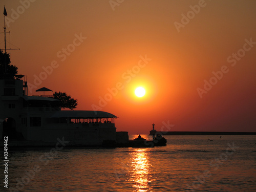 Sunset at Sevastopol harbor