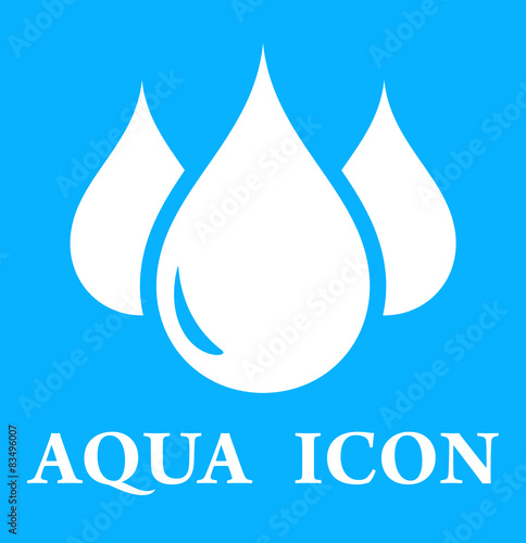 blue icon with three droplet