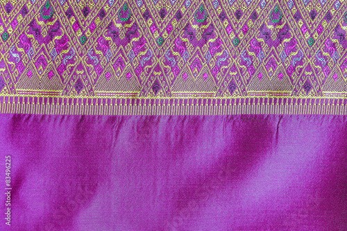 Asia silk fabric pattern background