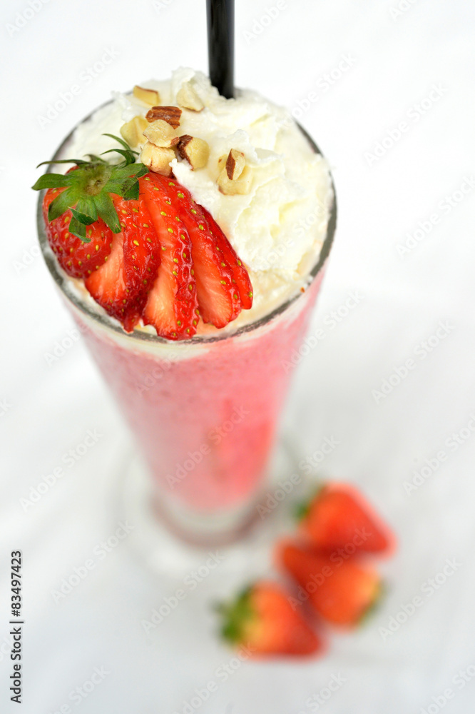 Strawberry milkshake Strawberry milkshake