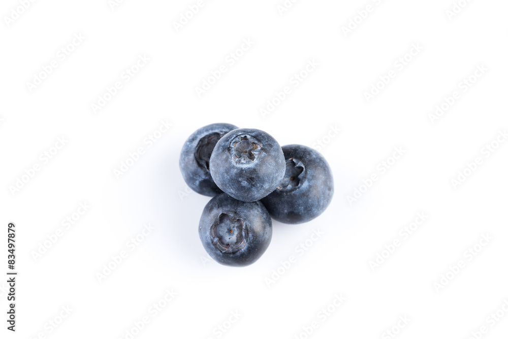 Blueberries on white background Blueberries on white background