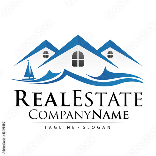 Property Real Estate logo icon vector