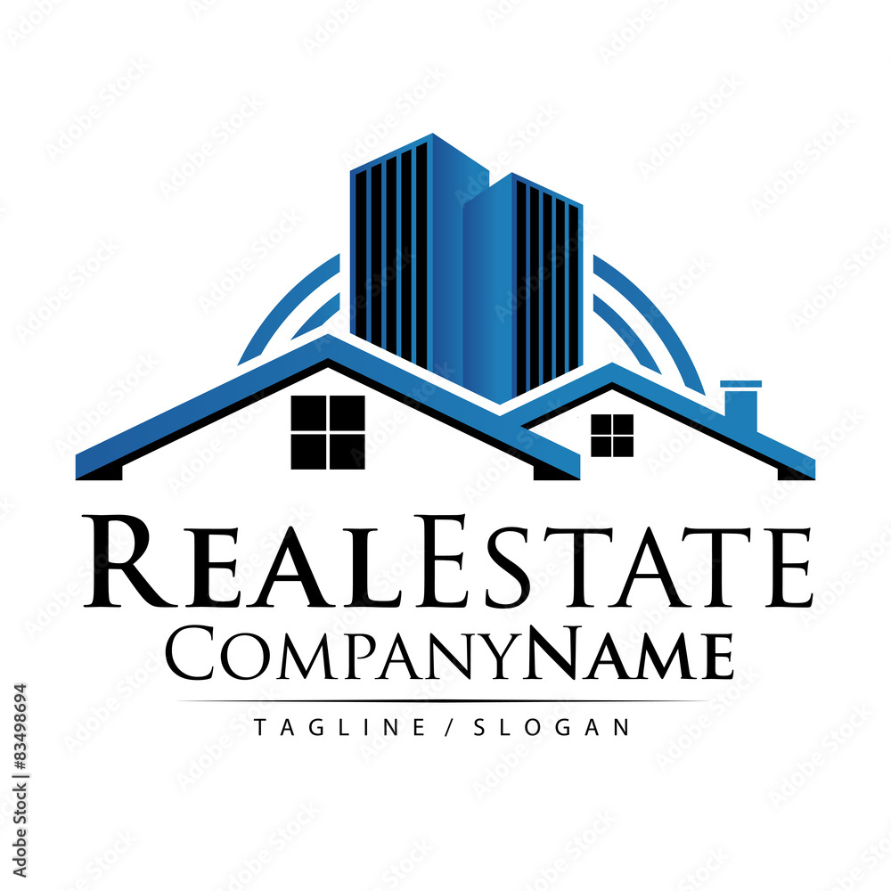 Property Real Estate logo icon vector