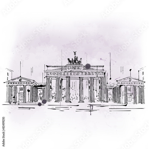 Photography Brandenburg Gate, triumphal arch from Berlin