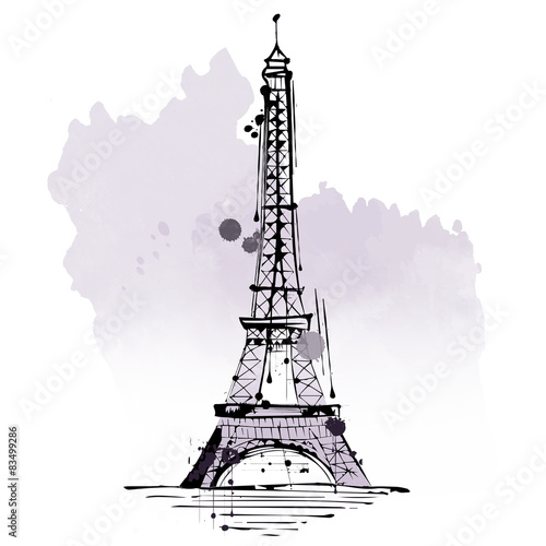 Eiffel Tower, tourist attraction, Paris, France #83499286