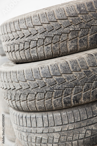 close up of wheel tires