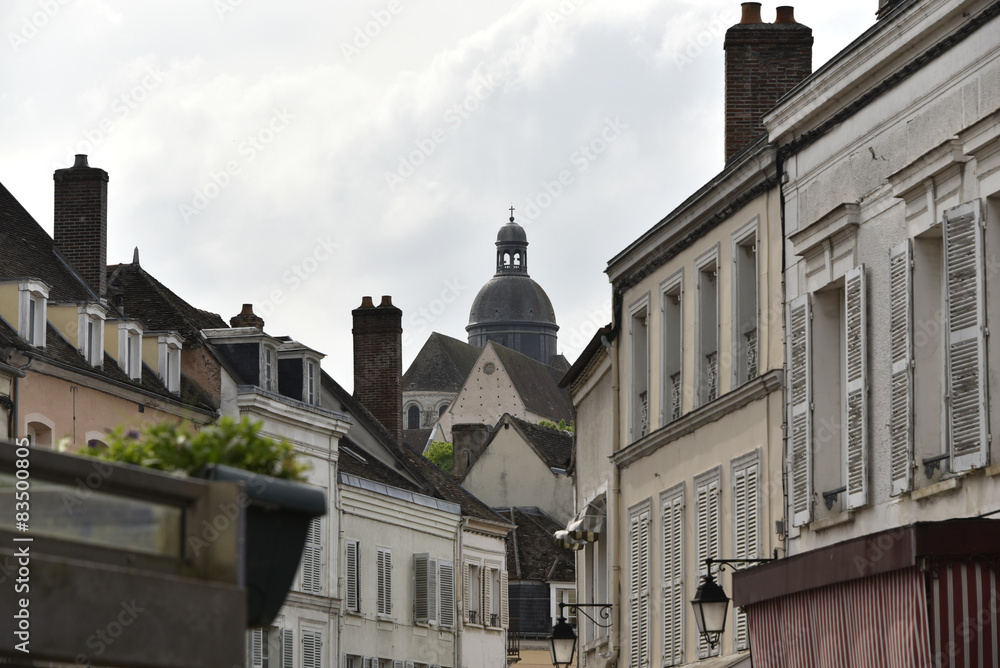 Obraz premium Vue de la Collégiale Saint Quiriace, Provins, France