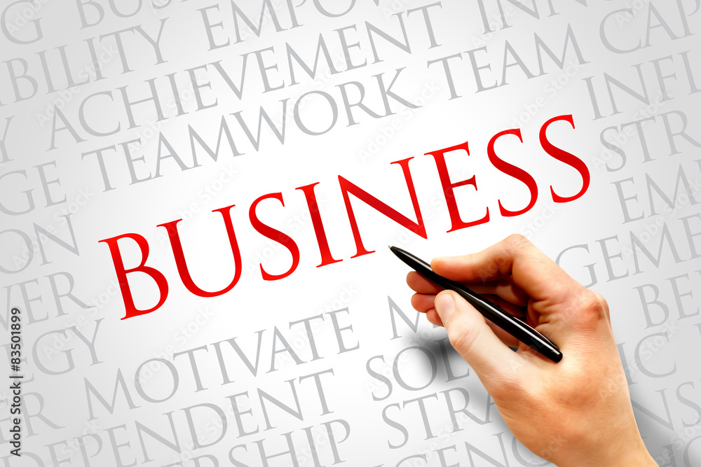 Business word cloud, business concept Business word cloud, business concept