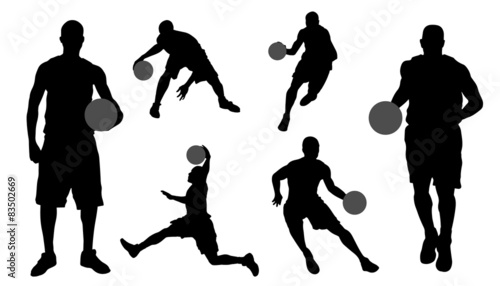 basketball silhouettes