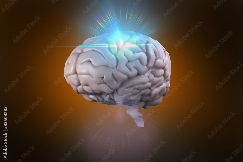 Composite image of brain Composite image of brain