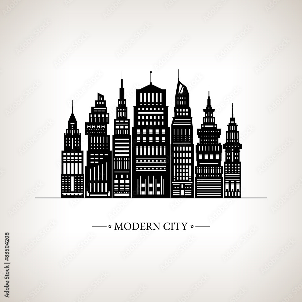 Fototapeta premium Modern Big City