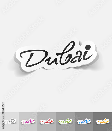 realistic design element. Dubai
