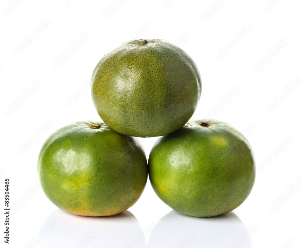 Tangerine isolated on white background Tangerine isolated on white background