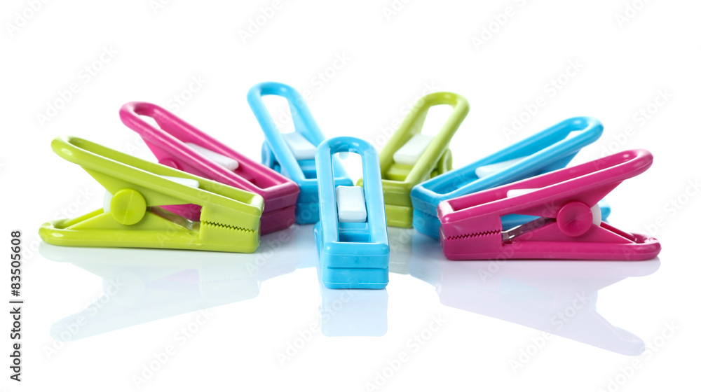 Clothespin on white background Clothespin on white background