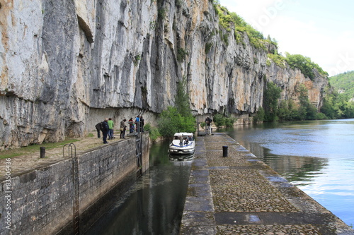 Tableau sur toile chemin de halage sur le Lot